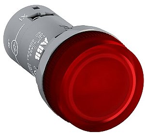 cl2-523r - Sinalizador Comando Compacto Vermelho 22 mm c/led Integrado 230 Vca Sinalização Visual - 1sfa619403r5231 -abb