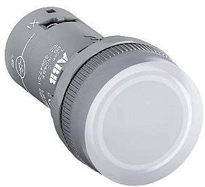 cl2-523c - Sinalizador Comando Compacto Branco 22 mm c/led Integrado 230 Vca Sinalização Visual - 1sfa619403r5238 - abb