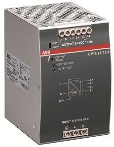 Fonte Alimentação Chaveada Microprocessado Tensão Alimentação 110.00v Tensão Saída cp-e 24/10.0  10a :1svr427035r0000-abb