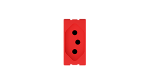 Modulo tomada 2p t 20a  110-250v  1 modulo vermelho Origen n0136.2 rj - abb