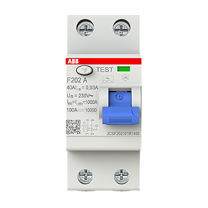 IDR do tipo A para veículos de 3,6 e 7,4kw f202a-40/0.03 :2csf202101r1400- abb