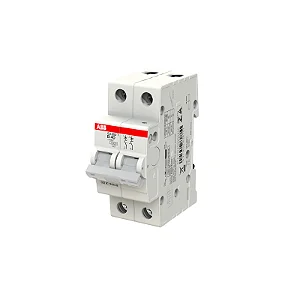 Minidisjuntor Bipolar 16a 5ka/3ka em 220v/380v Termomagnético  Curva b 16a sj202t-b16 :2taz144200r0165- abb