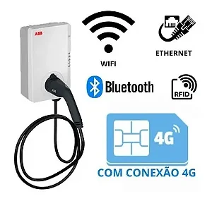 Carregador Para Carro Elétrico Terra Ac Wallbox 7,4kw 32a 220v Tipo t2 rfid wifi 4g tac-w7-g5-r-c-0 :abb6agc085385- abb