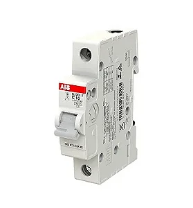 Minidisjuntor Monopolar 20A 5Ka/3Ka em 127V/220V Termomagnético Curva C SJ201T-C20 :2TAZ144100R0204 -ABB