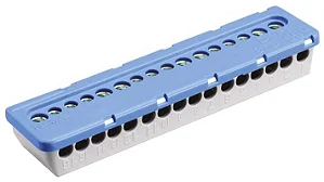 Bloco Distribuidor Multipolar Termoplástico 400v 100a 7x6 mm2 / 9x16mm2 Com Parafuso nk/s16 :1spe00715f0733 - abb