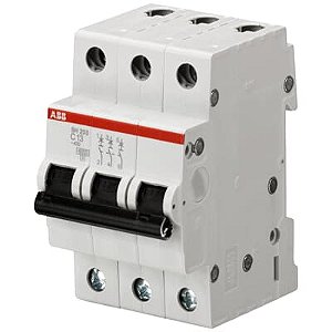 Minidisjuntor Tripolar 25a 6ka/10ka em 220v/380v Termomagnético Curva c sj203-c25 :2taz141300r0254 -abb