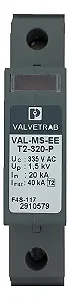 Protetor contra sobretensão tipo 2, 240-415Vca 335Vca 20Ka IP20 VAL-MS-EE-T2-1+0-320 :2910577 - PHOENIX CONTACT
