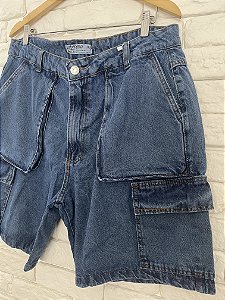 BERMUDÃO CARGO JEANS