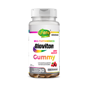 Bioviton Gummy Multivitamínico Sabor Framboesa Unilife 30 gomas