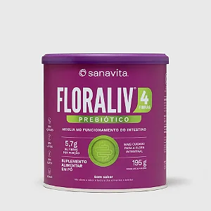 FLORALIV 4 FIBRAS PROBIOTICO 195G SANAVITA