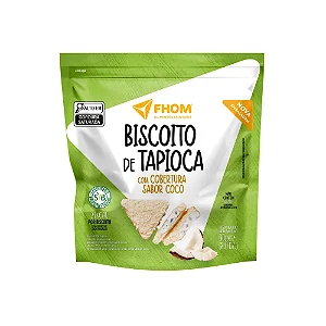 FHOM BISCOITO DE TAPIOCA COBERTURA COCO 60G