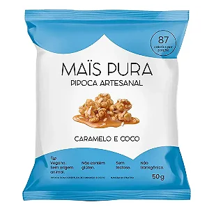 MAIS PURA 50G PIPOCA CARAMELO E COCO