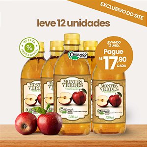 Kit 12 Unidades Vinagre de Maça Orgânico - Montes Verdes