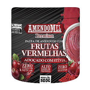 Pasta Amendoim Amendomel Frutas Vermelhas - (500g)