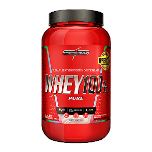 Integralmedica Whey 100% Pure Pote 900G - Morango