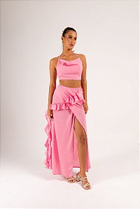 Saia/Vestido Rose Rosa