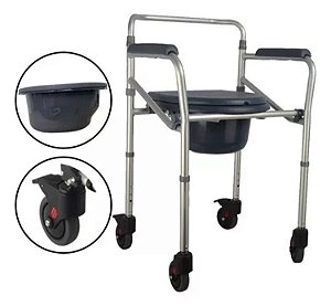 Cadeira Banho Alumínio 100 Kg Desmontável SC100 Hidrolight
