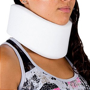 Colar Cervical de Espuma Reforço Interno Branco 051 Salvapé