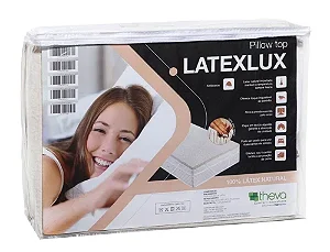 Pillow Top LatexLux Látex Natural Casal Padrão 138x188x2,5 cm