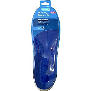 Palmilha Memory Foam Gel Masculina 39 a 45 Chantal