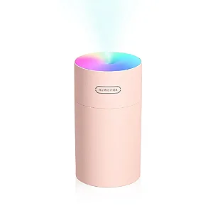 Umidificador De Ar Com Led 270Ml 4047 Rosa