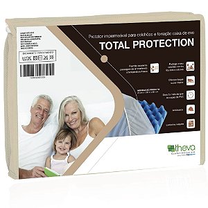 Protetor Impermeável Para Colchão Casal Total Protection 188X138X25 cm