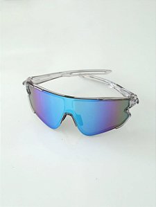 Óculos de Sol Esportivo Malibu Cinza Transparente