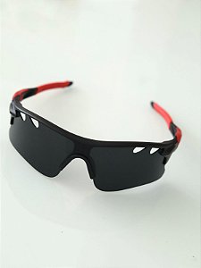 Óculos de Sol Esportivo GTX Preto com Vermelho