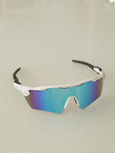 Óculos de Sol Esportivo Nitro Branco e Azul