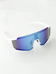 Óculos de Sol Esportivo Breeze Branco Lente Azul