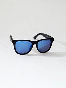 Óculos de Sol Max Preto Lente Azul