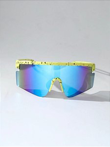Óculos de Sol Esportivo Strada Amarelo