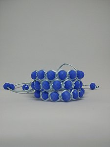 Pulseira Azul de Cristal