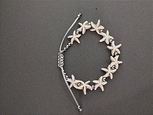 Pulseira Estrela do Mar Branca