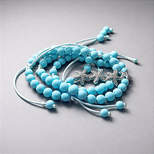 Pulseira Estrela do Mar Azul