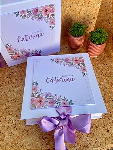 Kit Convite para Madrinha / Padrinho Lilás
