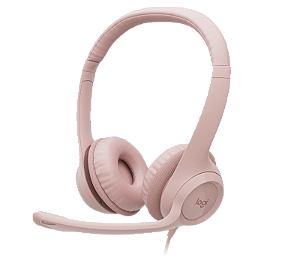 Headset USB Logitech H390 (Rosa)