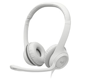 Headset USB Logitech H390 (Branco)