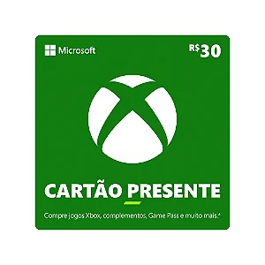 Cartão Presente (Gift Card) R$30 – Xbox / Microsoft Store