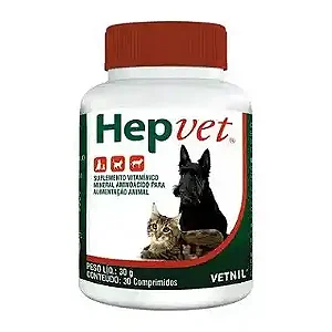 Hepvet suplemento 30 Comprimidos