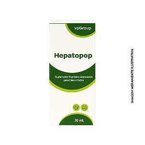 Hepatopop 30 mL – Suplemento Vitamínico Aminoácido para Cães e Gatos