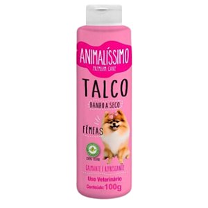 Talco Banho a Seco Fêmea Premium Care Animalíssimo