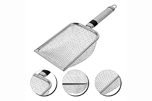 Pá de inox pra areia de gatos