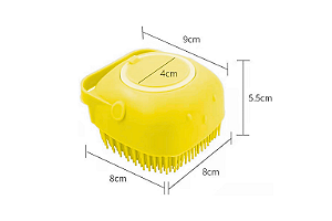 Escova de Silicone para Banho de Pets e Crianças