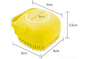 Escova de Silicone para Banho de Pets e Crianças