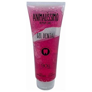Gel Dental Chiclete para Cães e Gatos Creme Dental 90g Animalíssimo