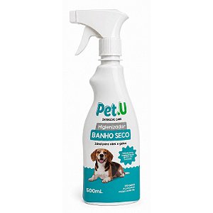 Banho a Seco Higienizador para Cães e Gatos 500ml Intensive Care Pet.U