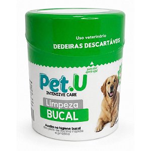 Dedal Dental Care Dedeira para Higiêne Bucal de Cães e Gatos Pet.U