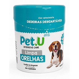 Dedal Limpa Orelhas Dedeira para Higiêne das Orelhas de Cães e Gatos Pet.U
