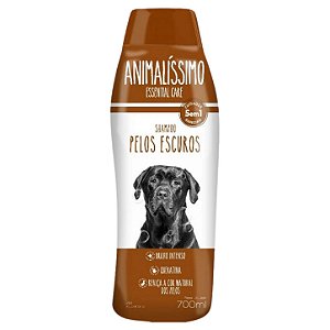 Shampoo 5x1 para Cachorro Pelos Escuros 700ml Essencial Care Animalíssimo
